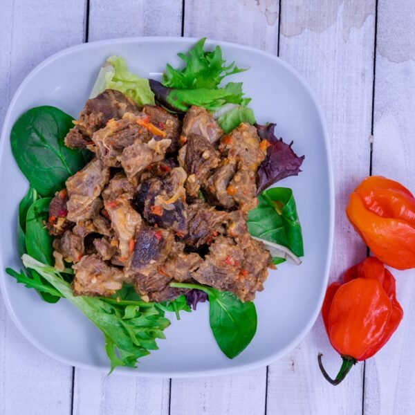Spicy Goat Meat (Asun)- Serves 2