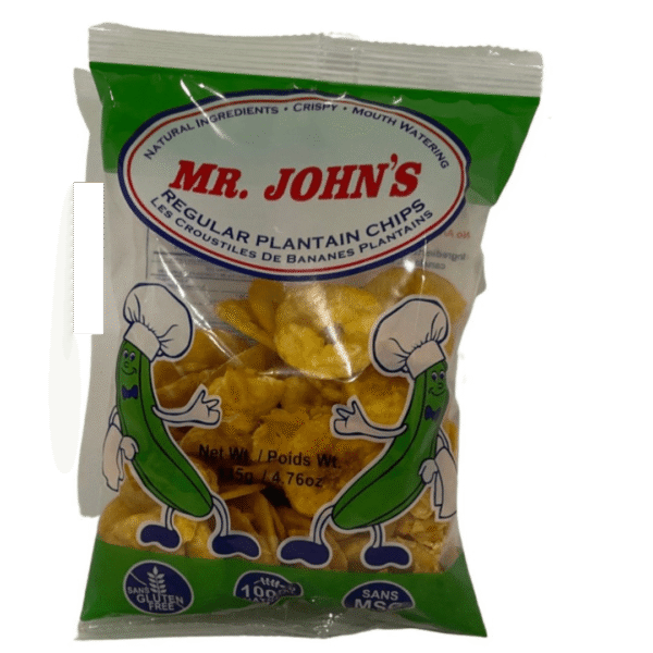 Mr John Plantain Chips Unripe 300g (Big)