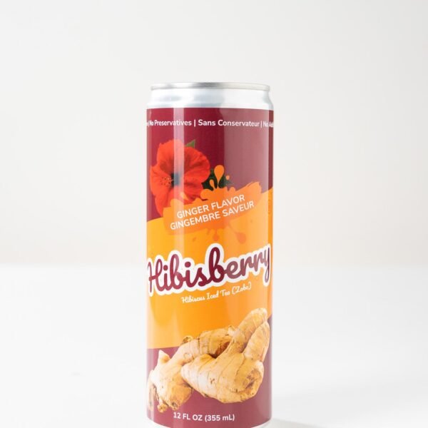 Hibisberry Zobo (Sorrel) Drink - Ready-to-Drink Hibiscus Iced Tea - Ginger