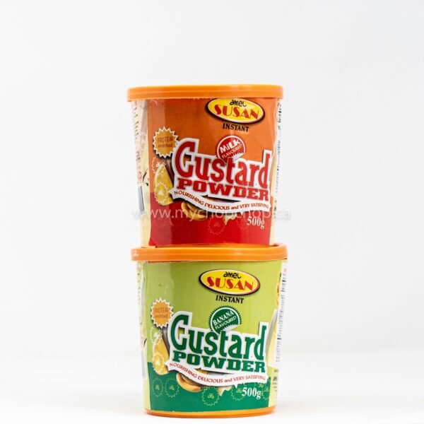 Amel Susan Custard Powder - Milk, Banana & Vanilla Flavours - Banana Flavour-500g