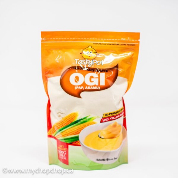 Tasty Pot Ogi (Akamu/Pap) - Fermented Corn Cereal - Yellow Ogi